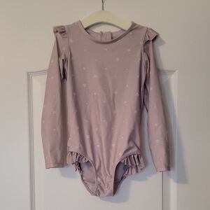 Jamie Kay Mauve Floral Long Sleeve Bodysuit